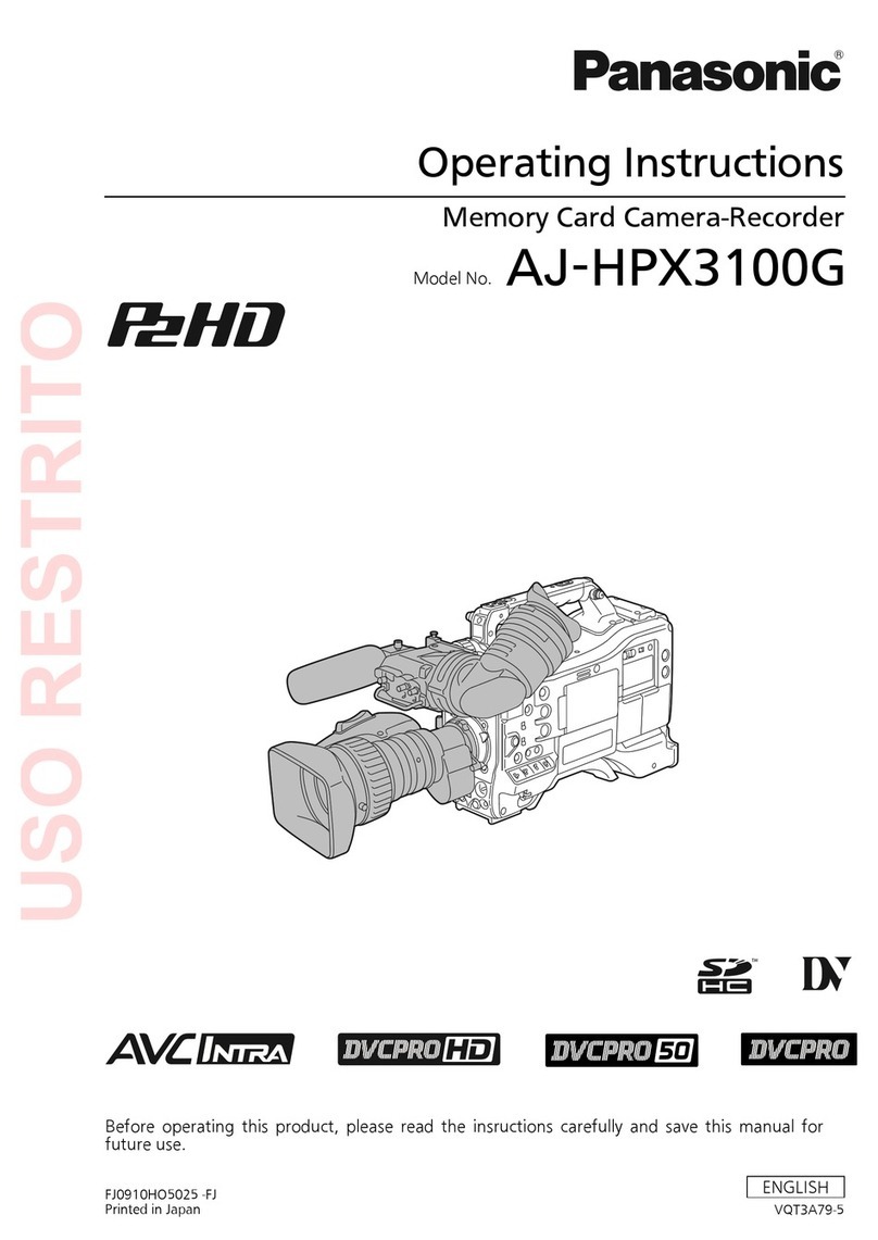 Panasonic AJ-HPX3100G User manual Panasonic AJ-HPX3100G User manual