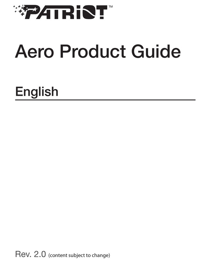 Patriot Aero Product Nstruction manual