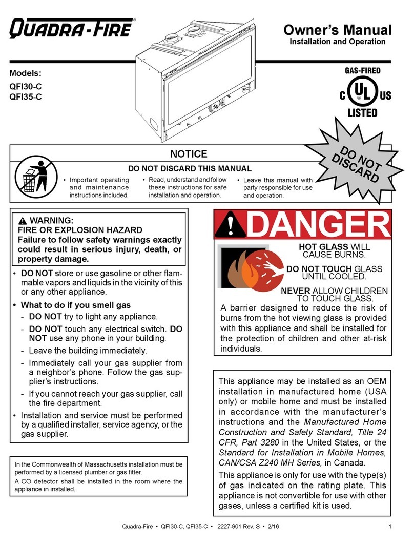 Quadra-Fire QFI30-C owner's manual