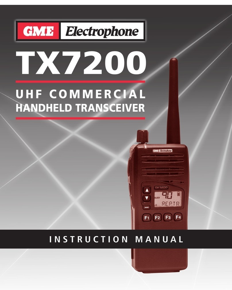 GME TX7200 User manual