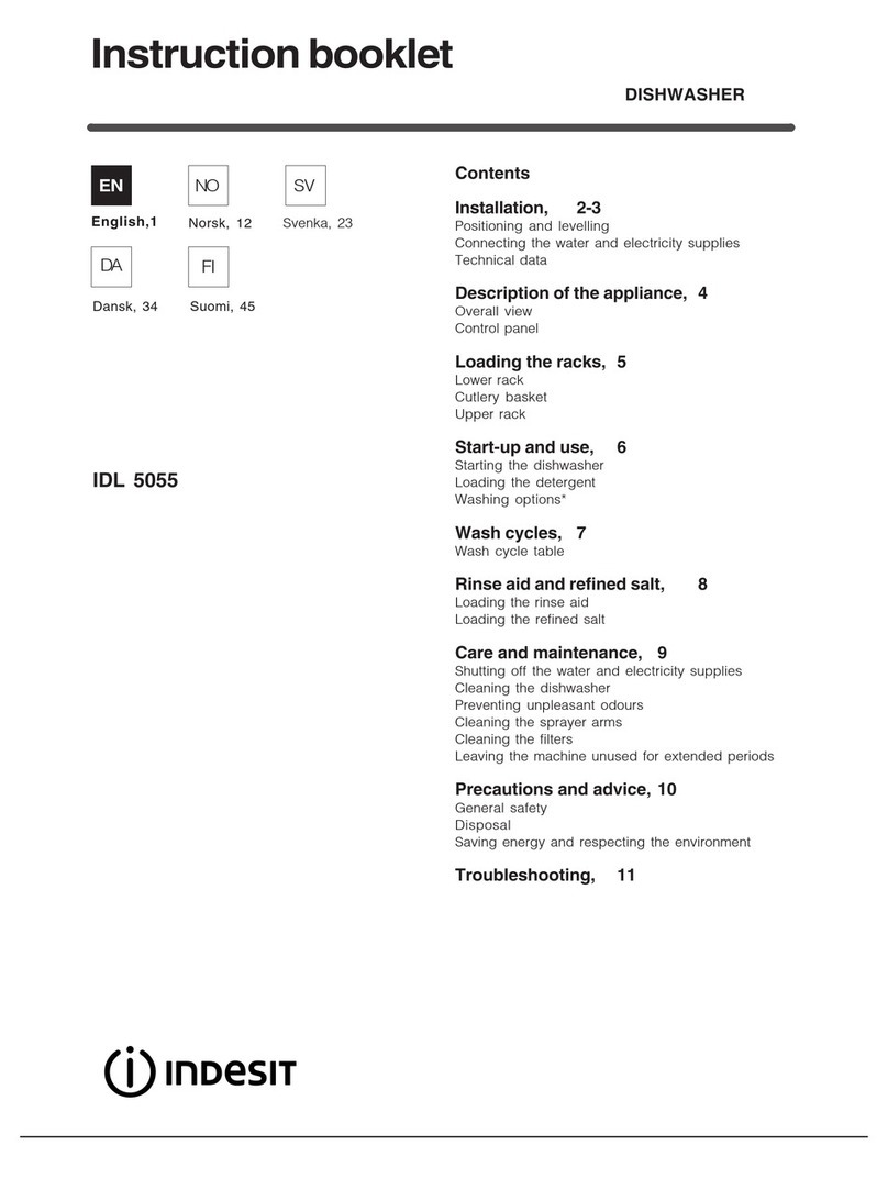 Indesit idl 5055 Instruction booklet