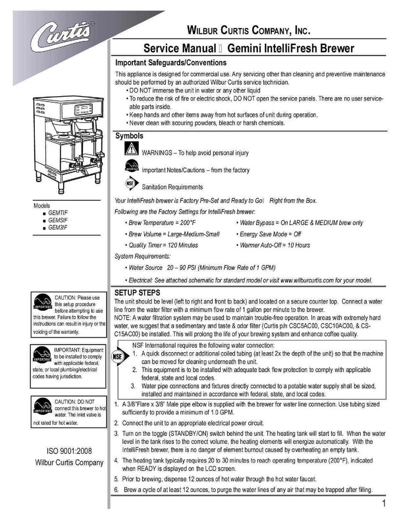 Curtis GEMTF Service manual