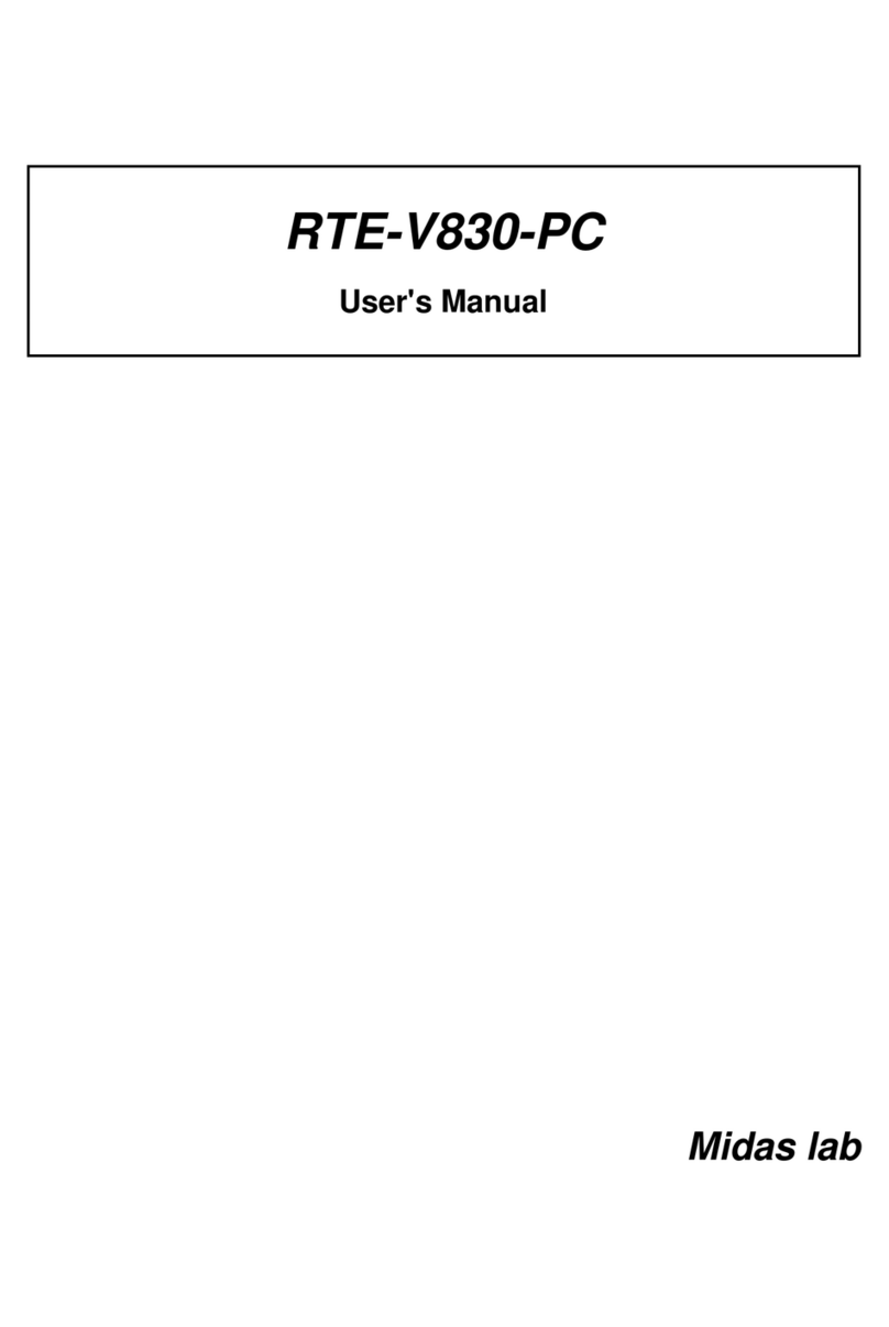 Midas RTE-V830-PC user manual