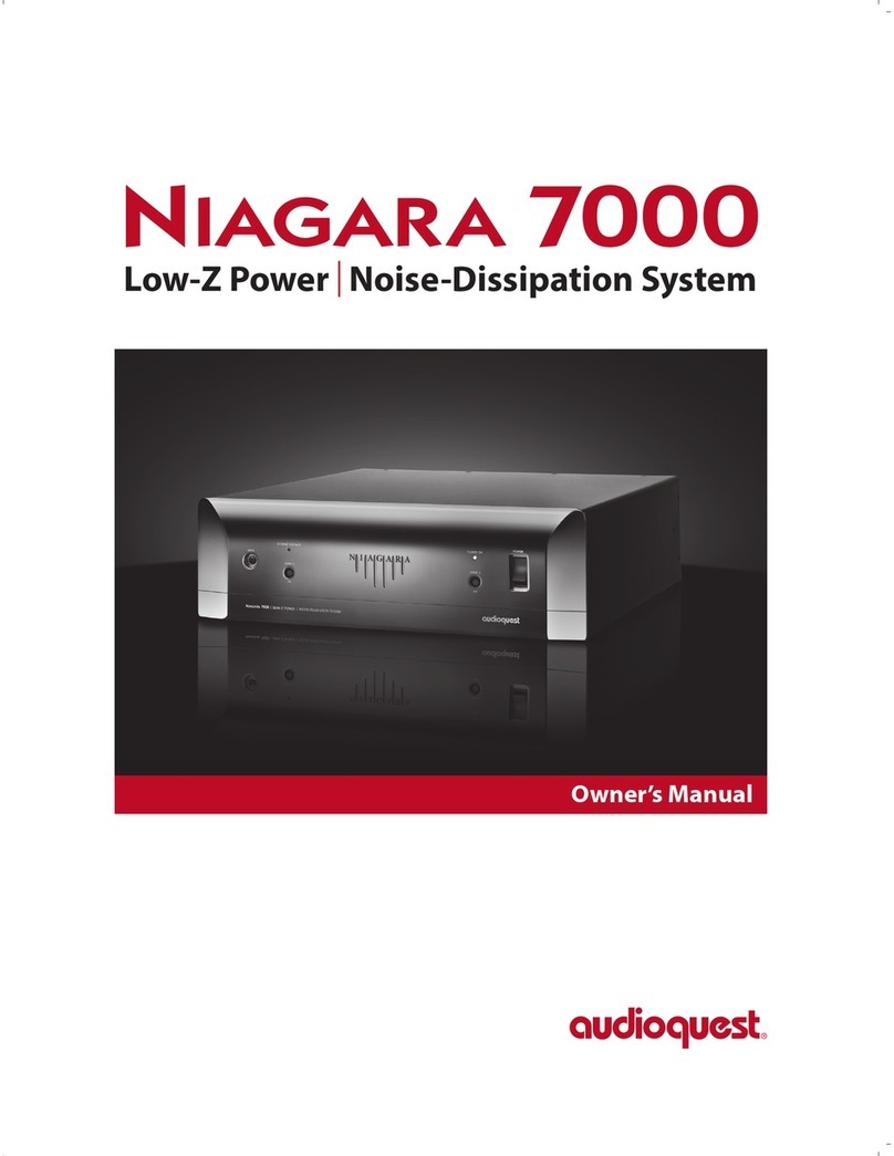 AudioQuest Niagara 7000 User manual AudioQuest Niagara 7000 User manual