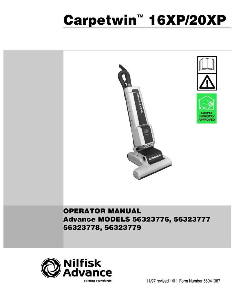 Nilfisk-Advance Carpetwin 20XP 56323776 User manual Nilfisk-Advance Carpetwin 20XP 56323776 User manual
