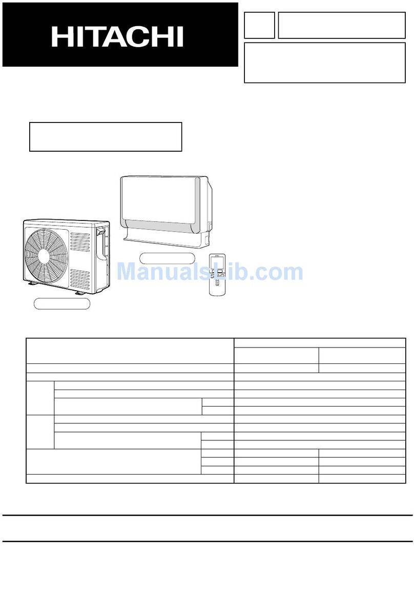 Hitachi RAF-50FX8 User manual