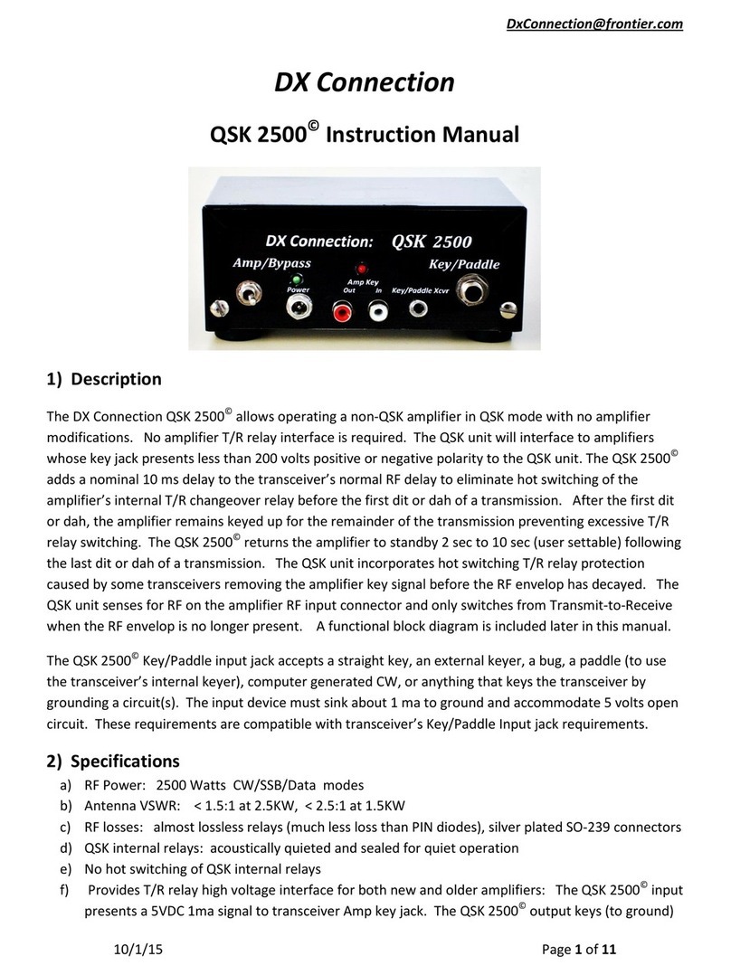 DX Connection QSK 2500 instruction manual