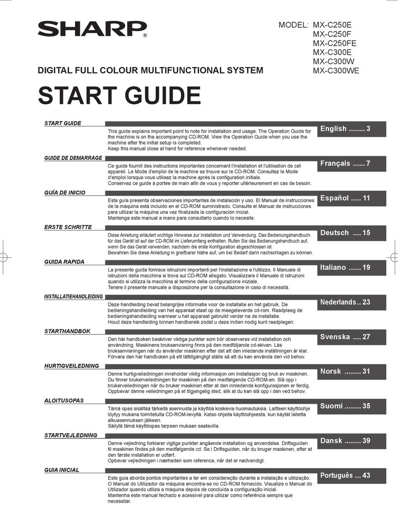 Sharp MX-C250E Guide