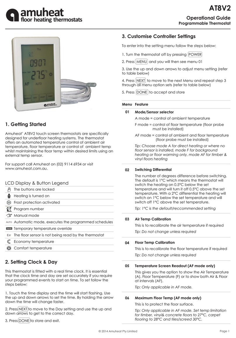Amuheat AT8V2 Operational guide
