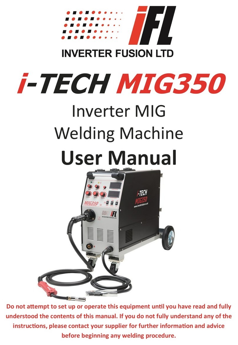 Inverter Fusion i-tech mig350 user manual Inverter Fusion i-tech mig350 user manual