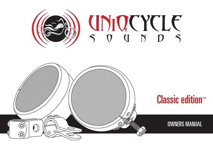 Uniq classic owner's manual