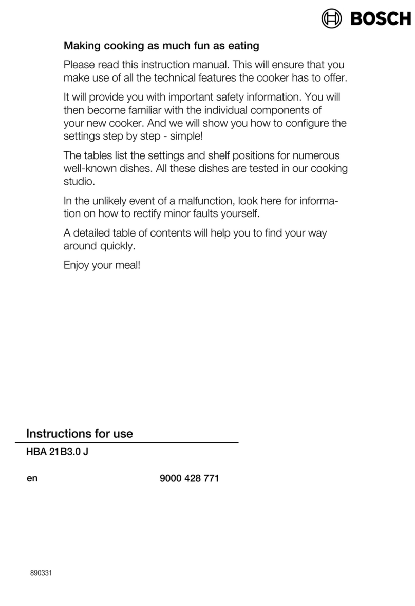 Bosch HBA 21B3.0 J User manual