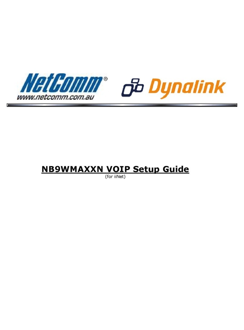 NetComm NB9WMAXXn User manual NetComm NB9WMAXXn User manual