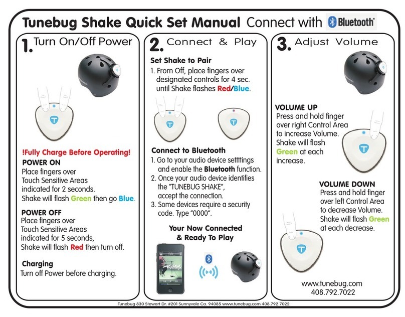 Tunebug Shake Quick set manual