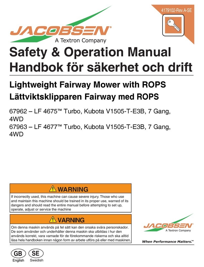 Jacobsen 67962 Safety & operation manual Jacobsen 67962 Safety & operation manual
