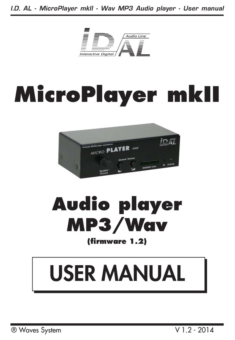 I.D. AL MicroPlayer mkII user manual