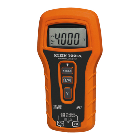 Klein Tools MM500 User manual