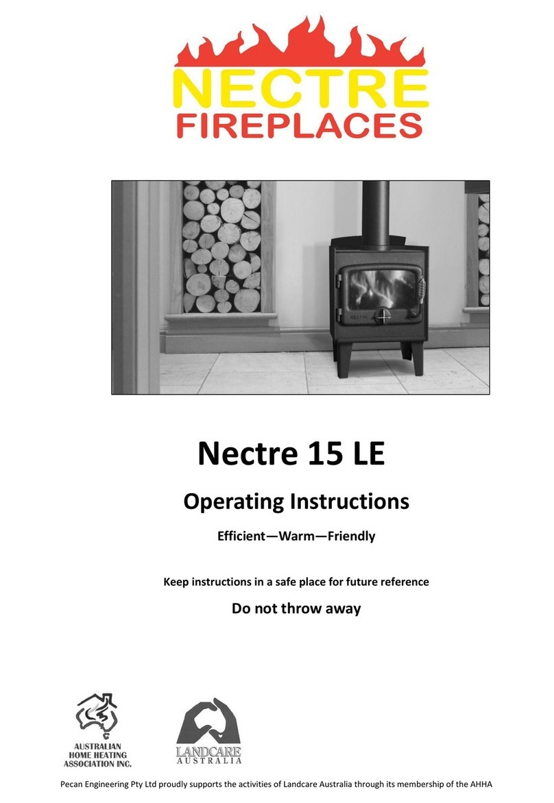 Nectre Fireplaces 15 LE operating instructions
