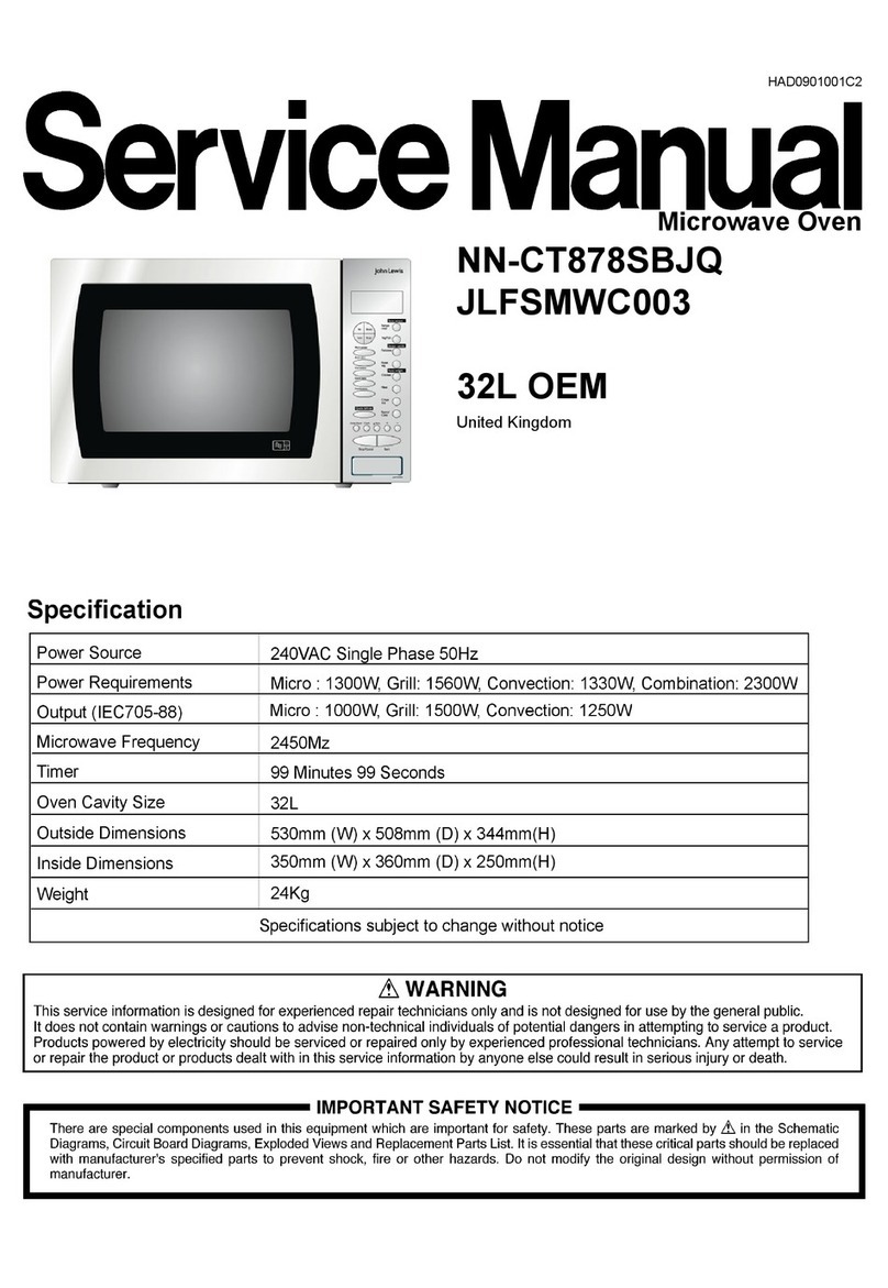 John Lewis NN-CT878SBJQ Service manual