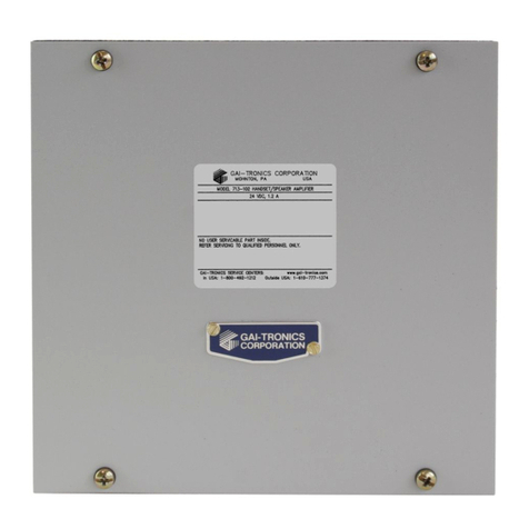 GAI-Tronics 713-102 instruction manual