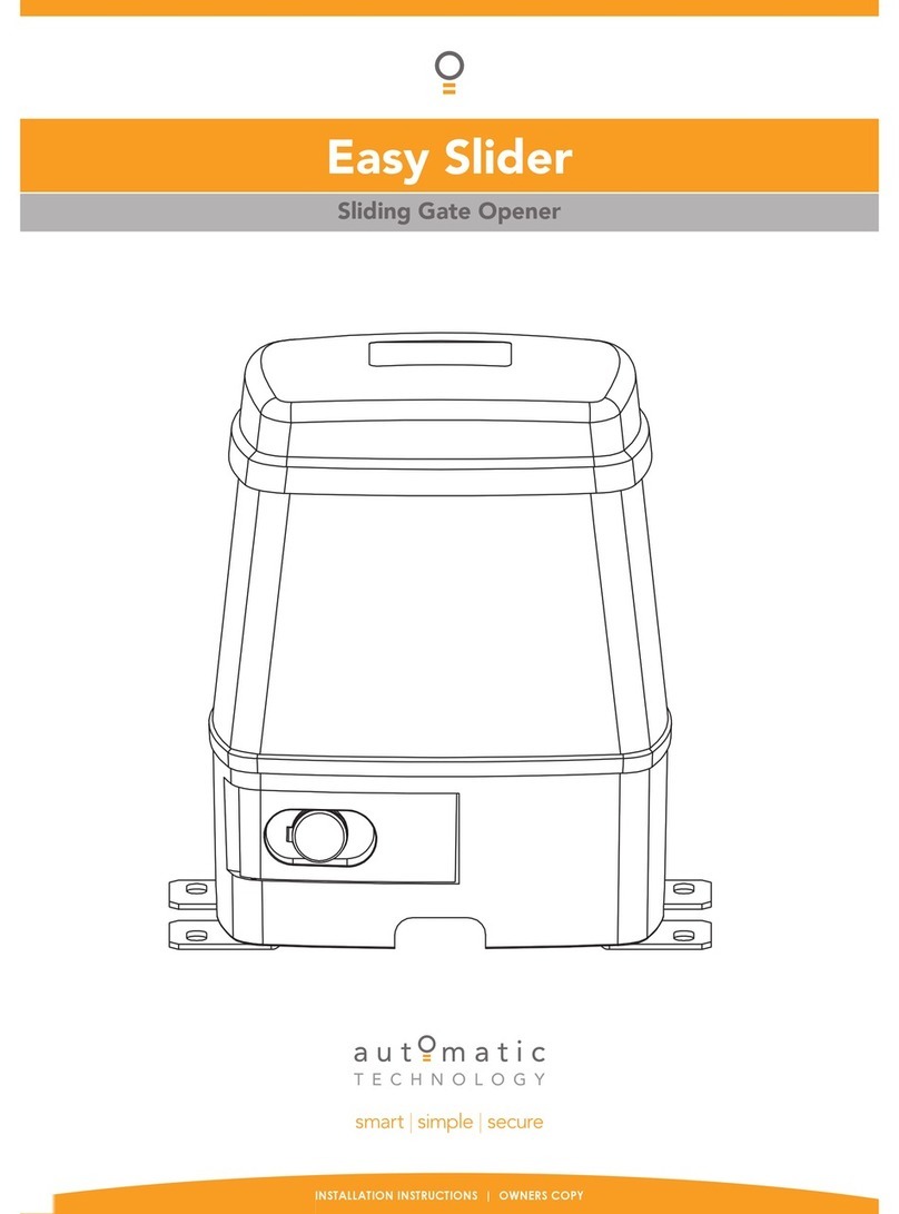 Automatic Technology Easy Slider User manual