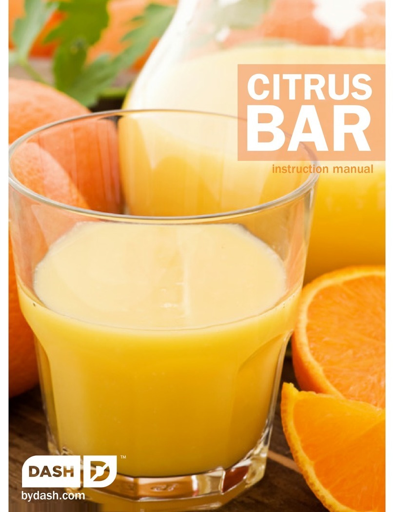 Dash Citrus Bar instruction manual