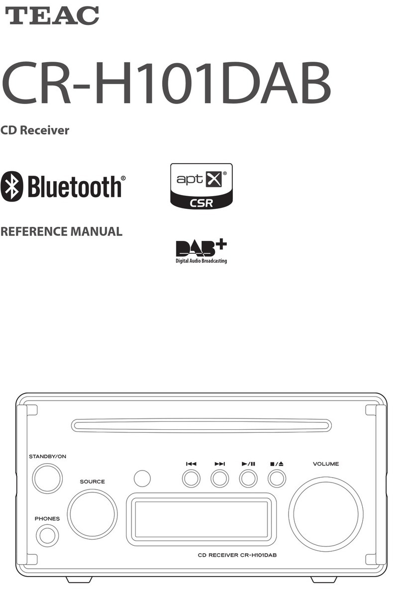 Teac cr-h101dab Reference manual