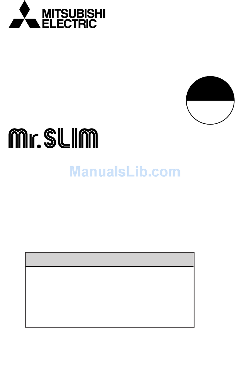 Mitsubishi Electric Mr. Slim MXZ-3A30NA User manual