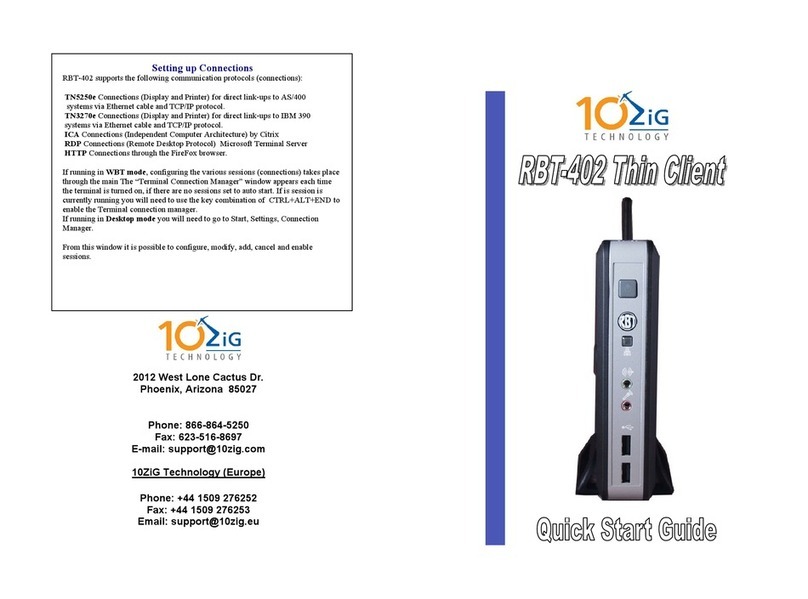 10ZiG Technology Limited RBT-402 quick start guide