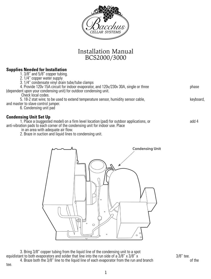 Bacchus BCS2000 installation manual
