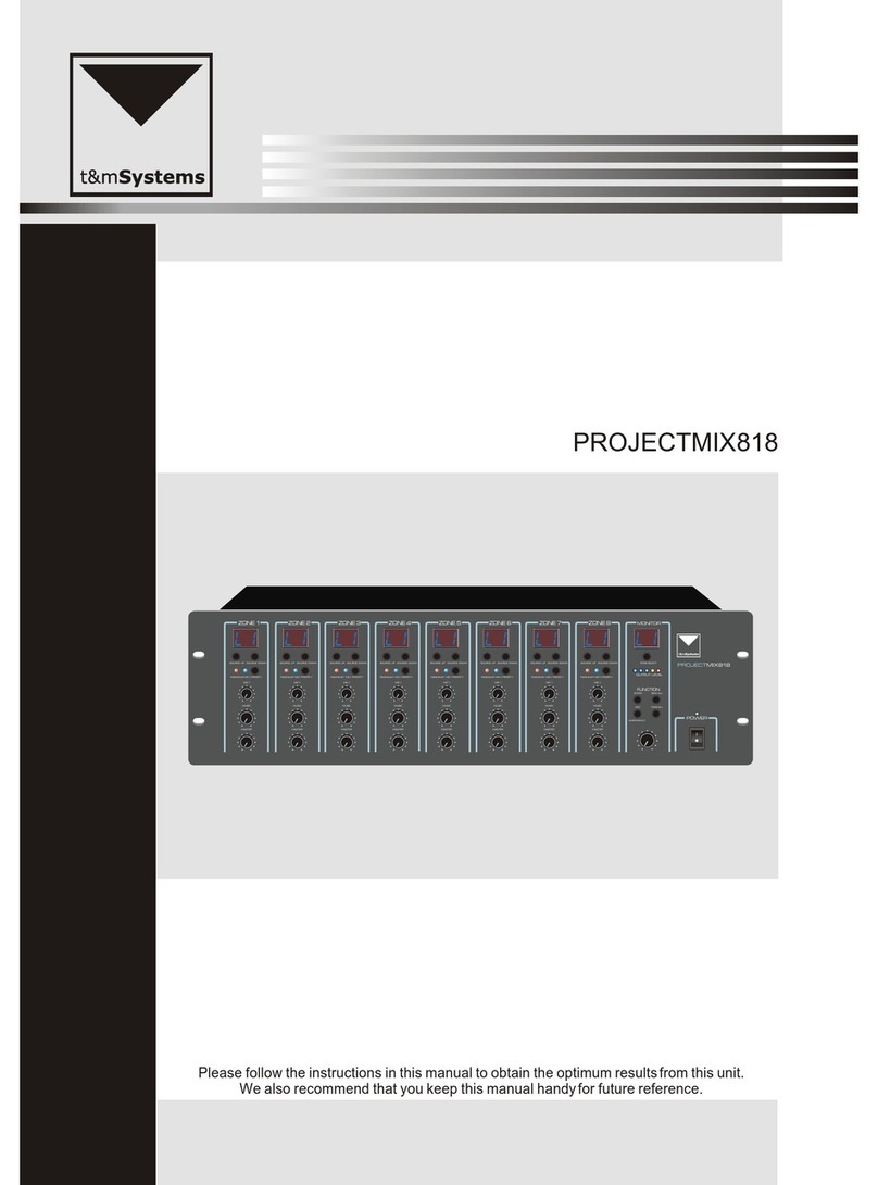 T&M PROJECTMIX818 user manual