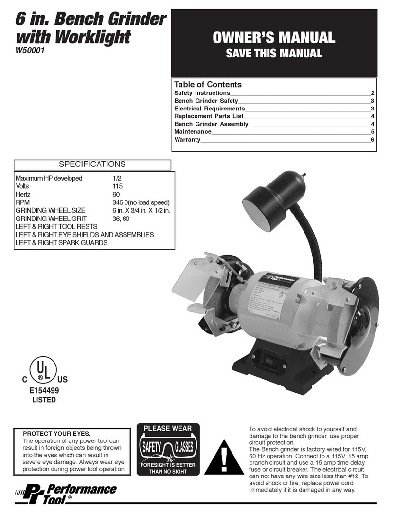 Performance Tool W50001 owner's manual
