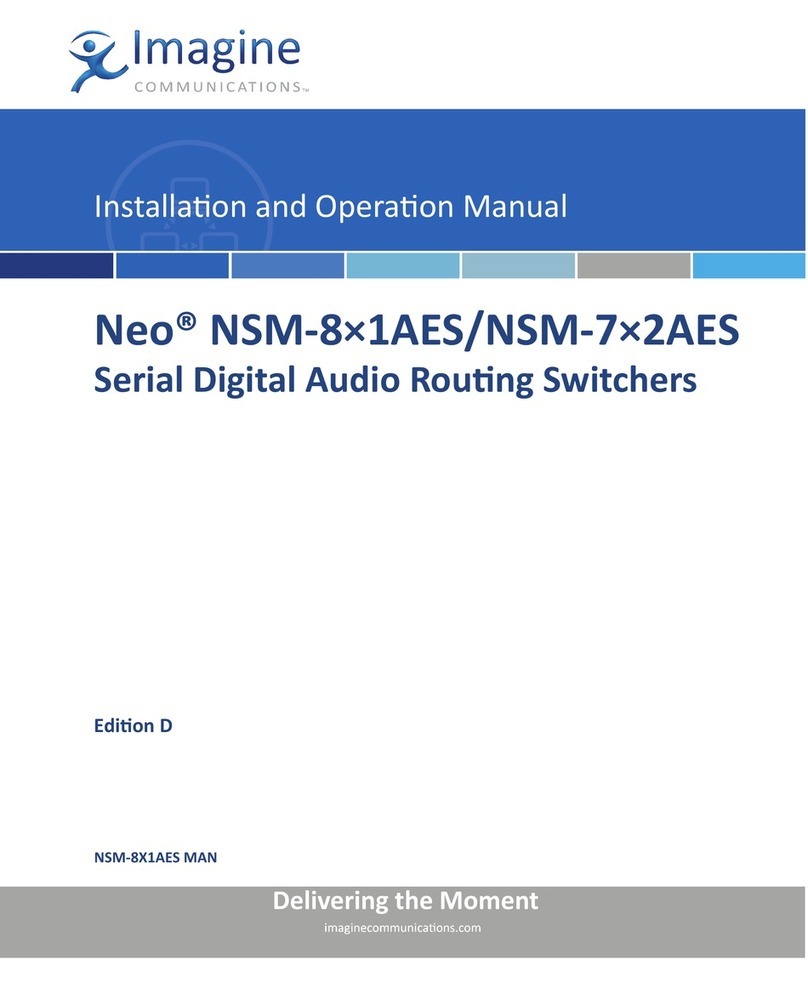 Imagine Neo NSM-8x1AES Installation and operation manual