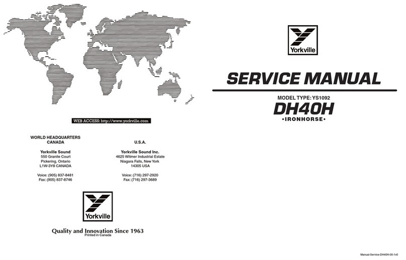 YORKVILLE DH40H Service manual