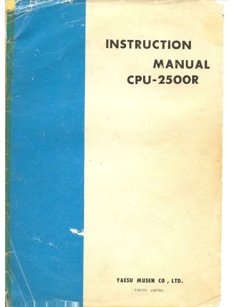 Yaesu CPU-2500R instruction manual