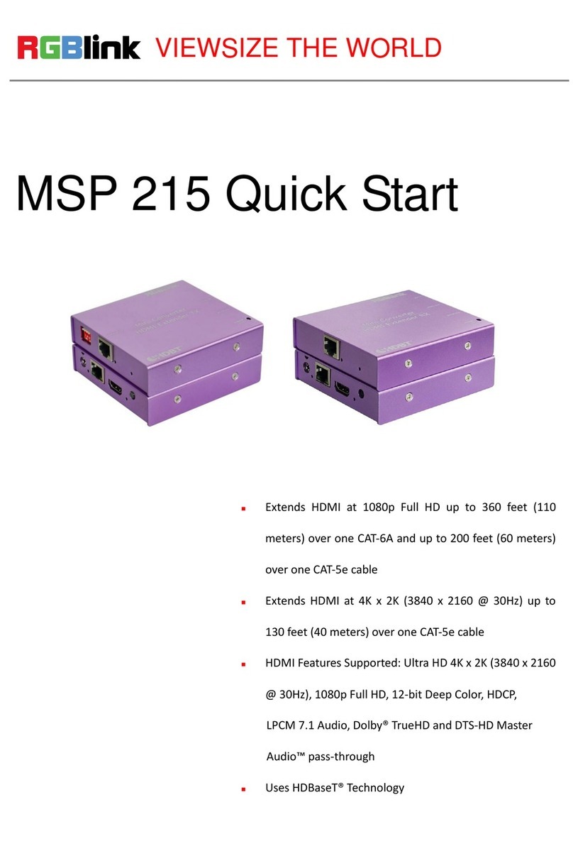 RGBlink MSP 215 quick start guide