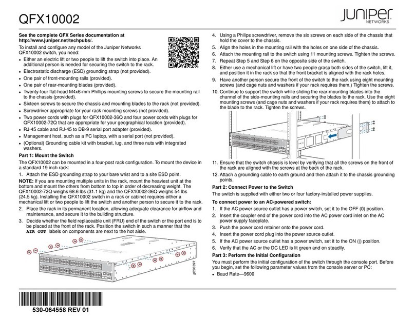 Juniper QFX10002 User manual Juniper QFX10002 User manual