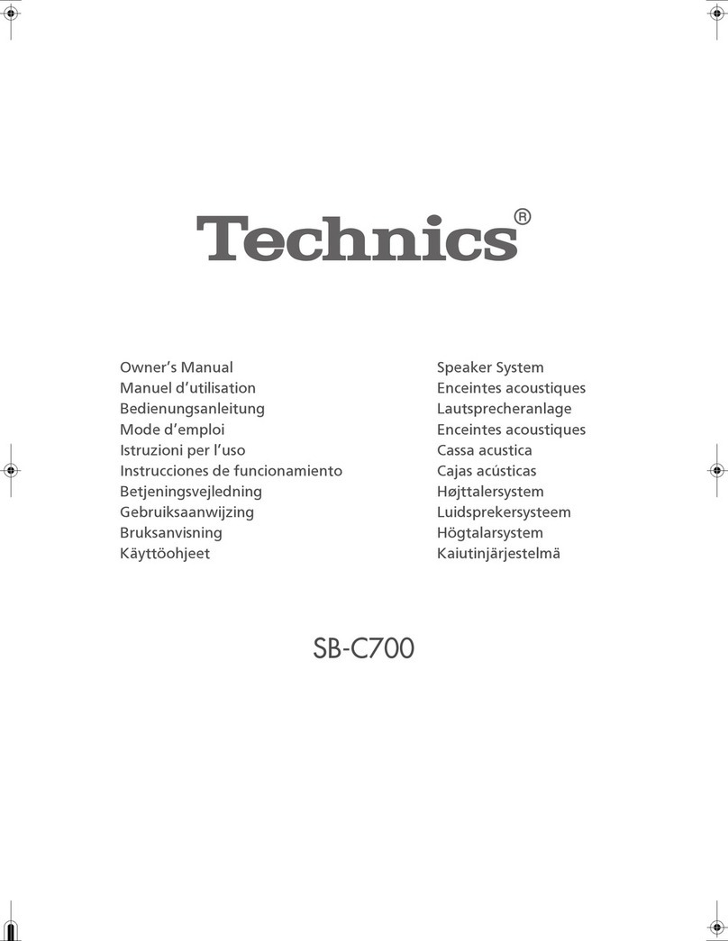Technics SB-C700 User manual