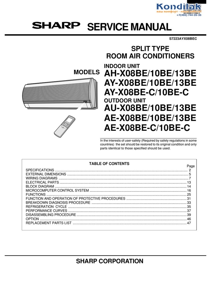Sharp AH-X08BE User manual Sharp AH-X08BE User manual