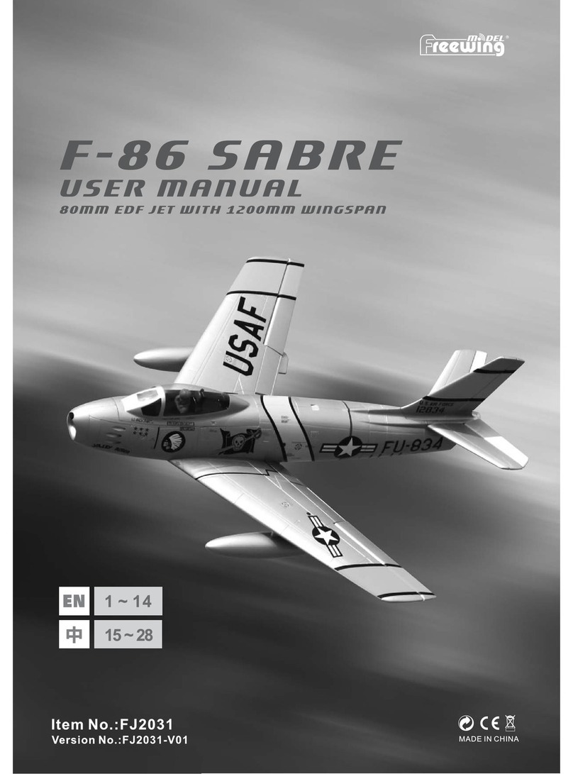 Freewing F-86 Sabre FJ2031 User manual Freewing F-86 Sabre FJ2031 User manual