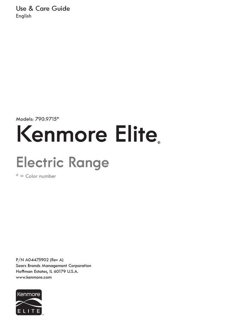 Kenmore Elite 790.9715 series User manual