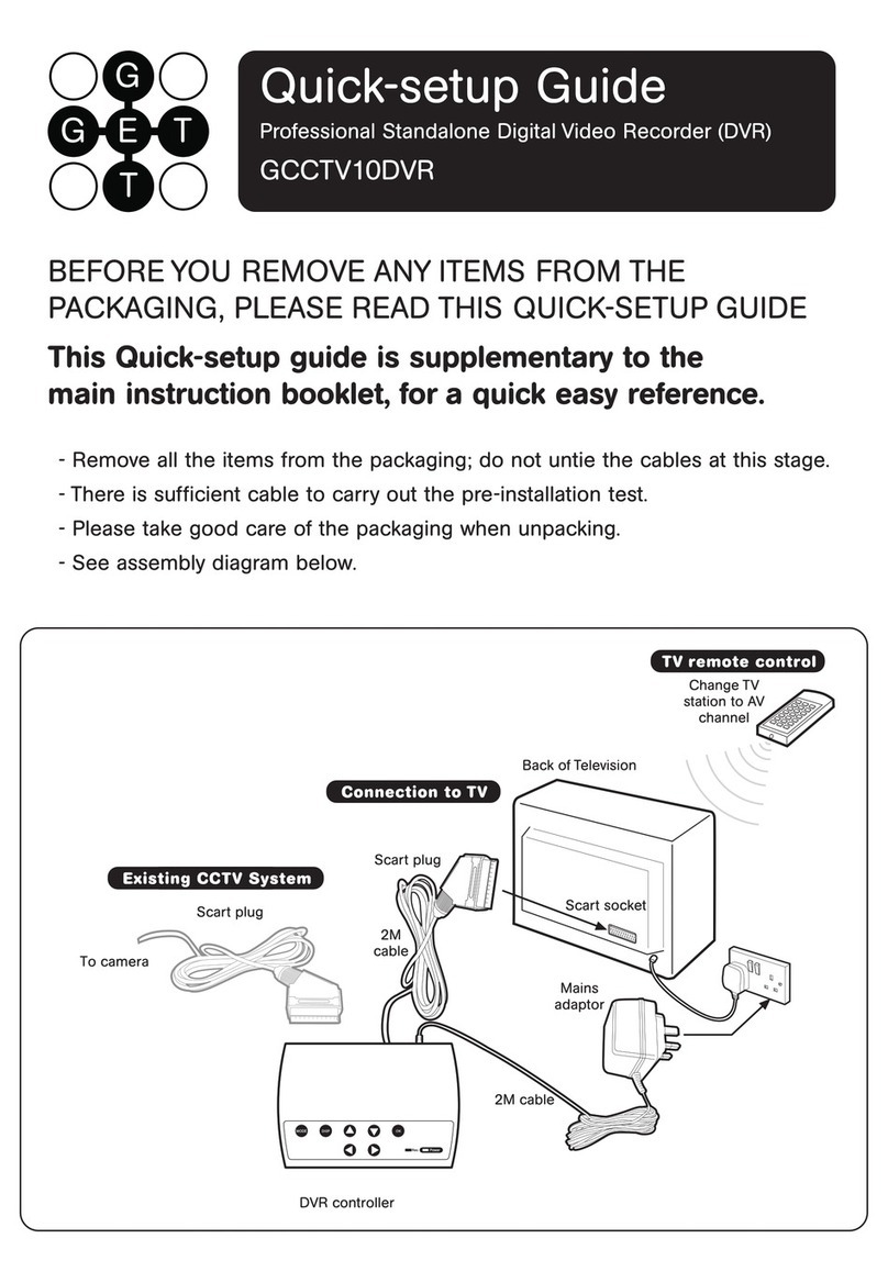 GET GCCTV10DVR Quick setup guide