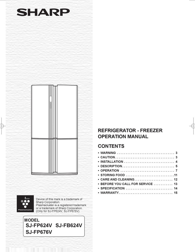 Sharp SJ-FP624V Operation manual