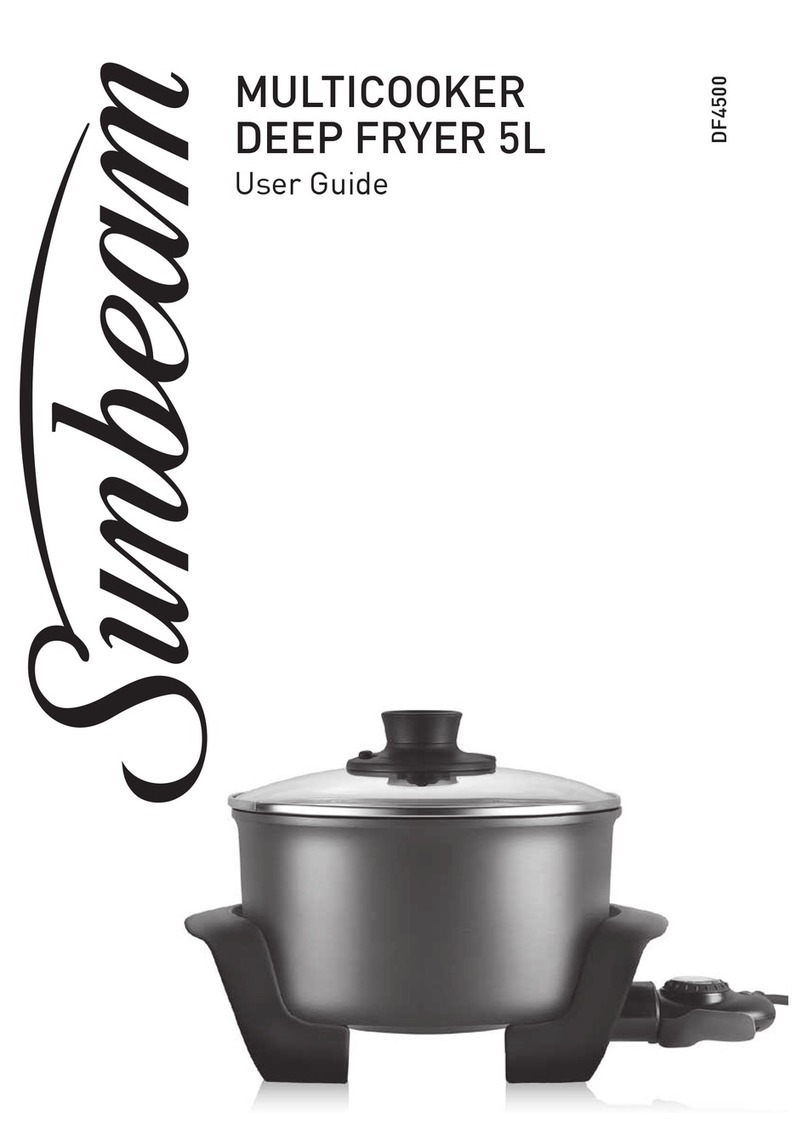 Sunbeam DEEP FRYER 5L User manual