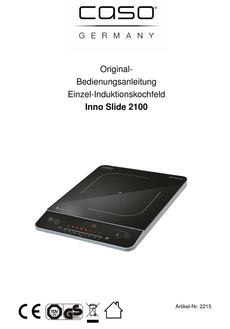 Caso Inno Slide 2100 Installation instructions Caso Inno Slide 2100 Installation instructions