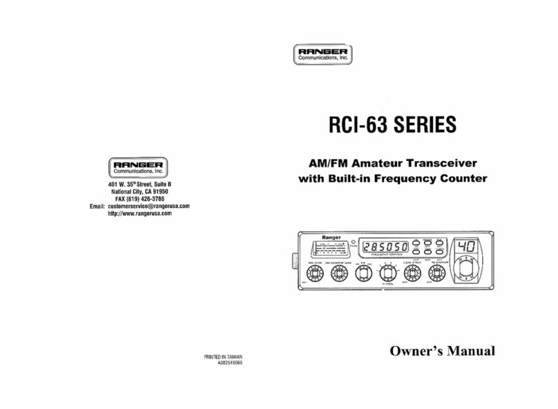 Ranger Communications RCI 63FFC1 User manual