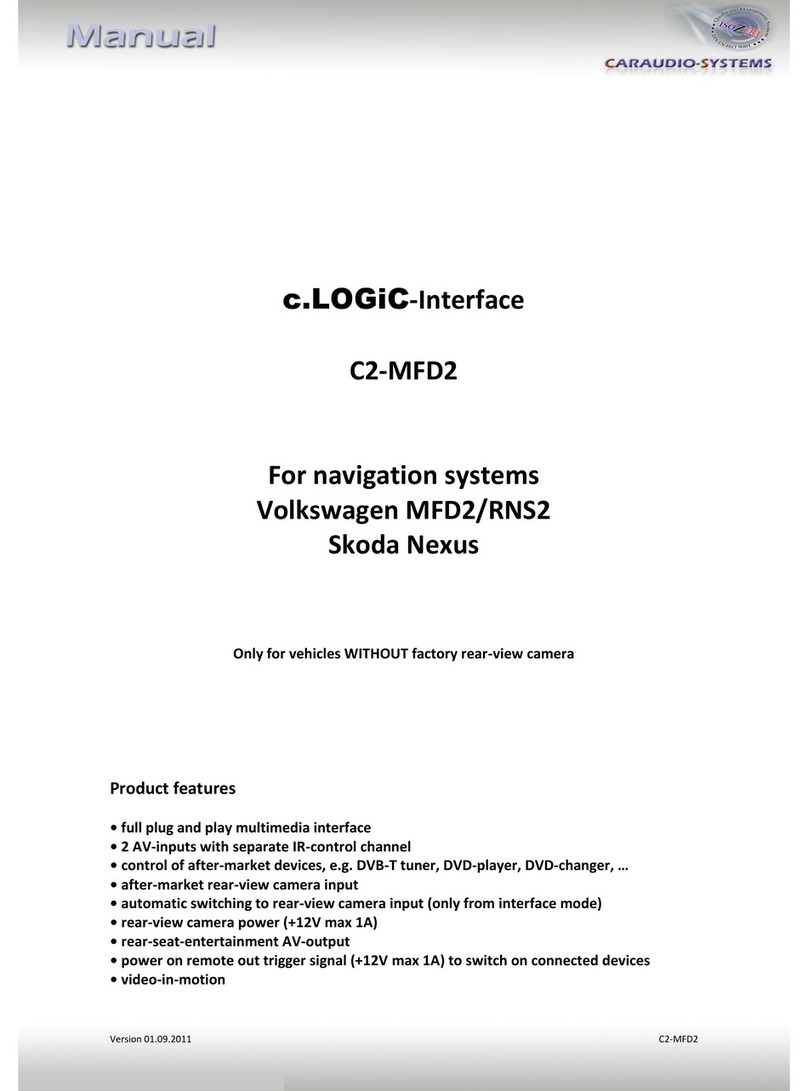 Caraudio-Systems c.LOGiC C2-MFD2 User manual