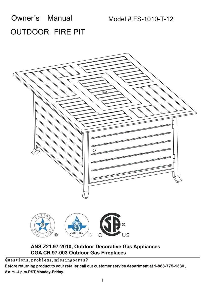 AZ Patio Heaters FS-1010-T-12 owner's manual
