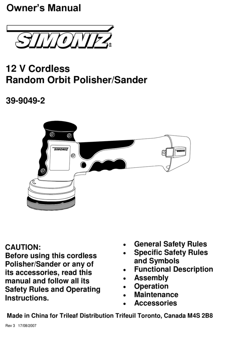 Simoniz 39-9049-2 owner's manual