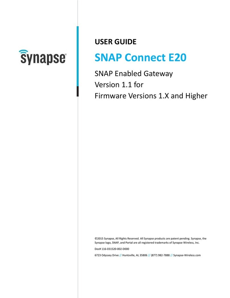 Synapse SNAP Connect E20 user guide